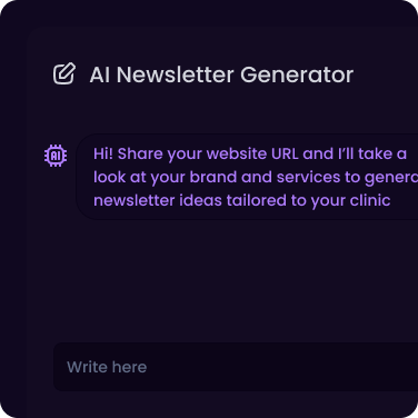 Create newsletters in minutes